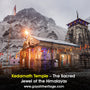 Kedarnath Temple amidst snow-clad Himalayan peaks