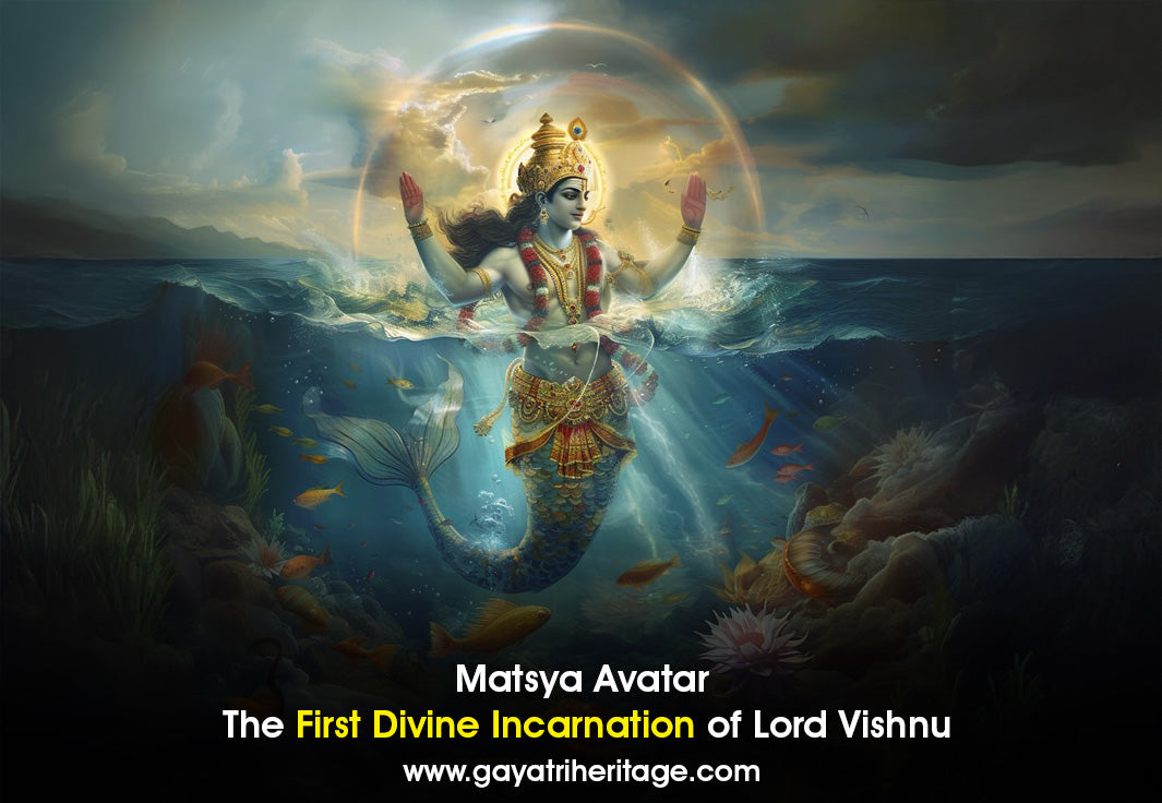 Matsya-Avatar-The-First-Divine-Incarnation-of-Lord-Vishnu Gayatri Heritage