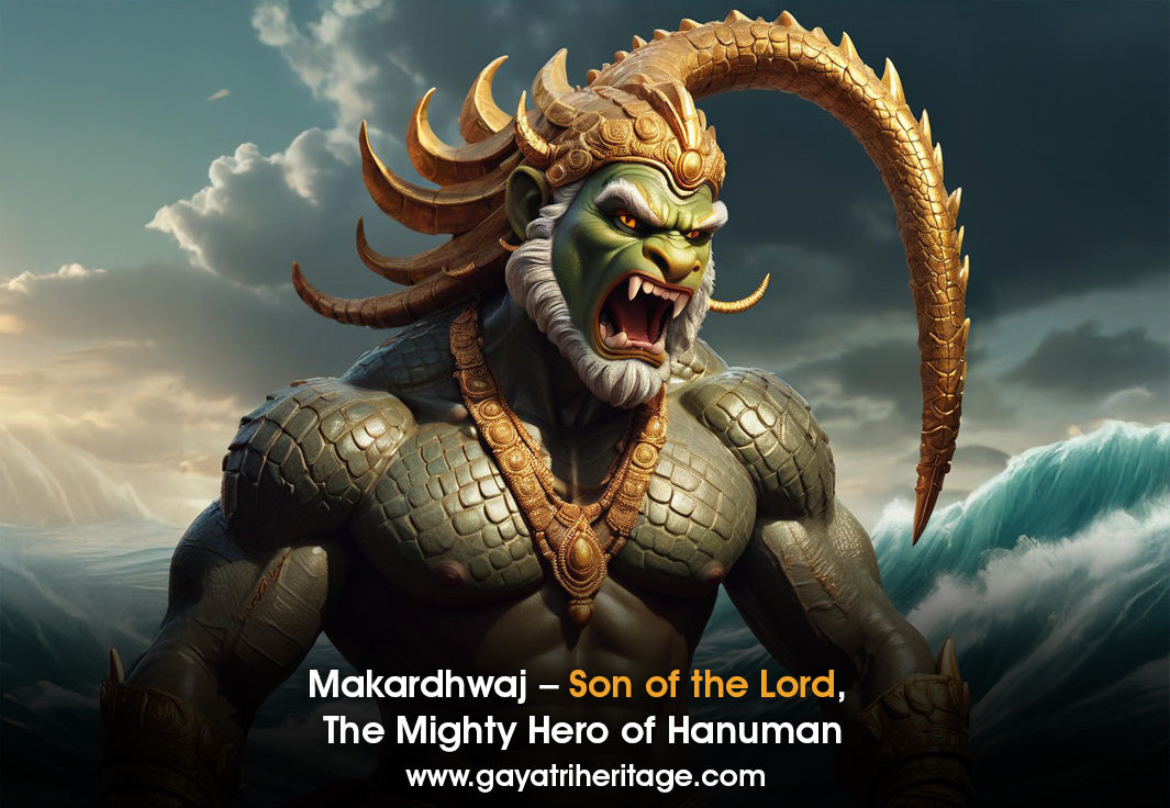 Makardhwaj-Son-of-the-Lord-The-Mighty-Hero-of-Hanuman Gayatri Heritage