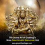 The Divine Art of Crafting a Brass Panchmukhi Hanuman Idol