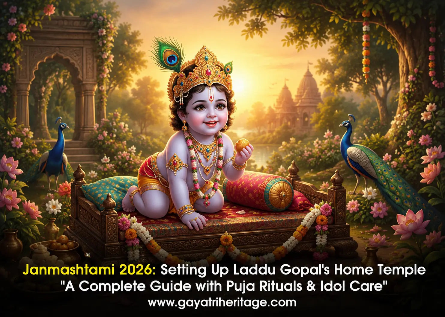 Janmashtami 2026: How to Set Up a Krishna Home Temple Best Brass Krishna Idols for Your Puja