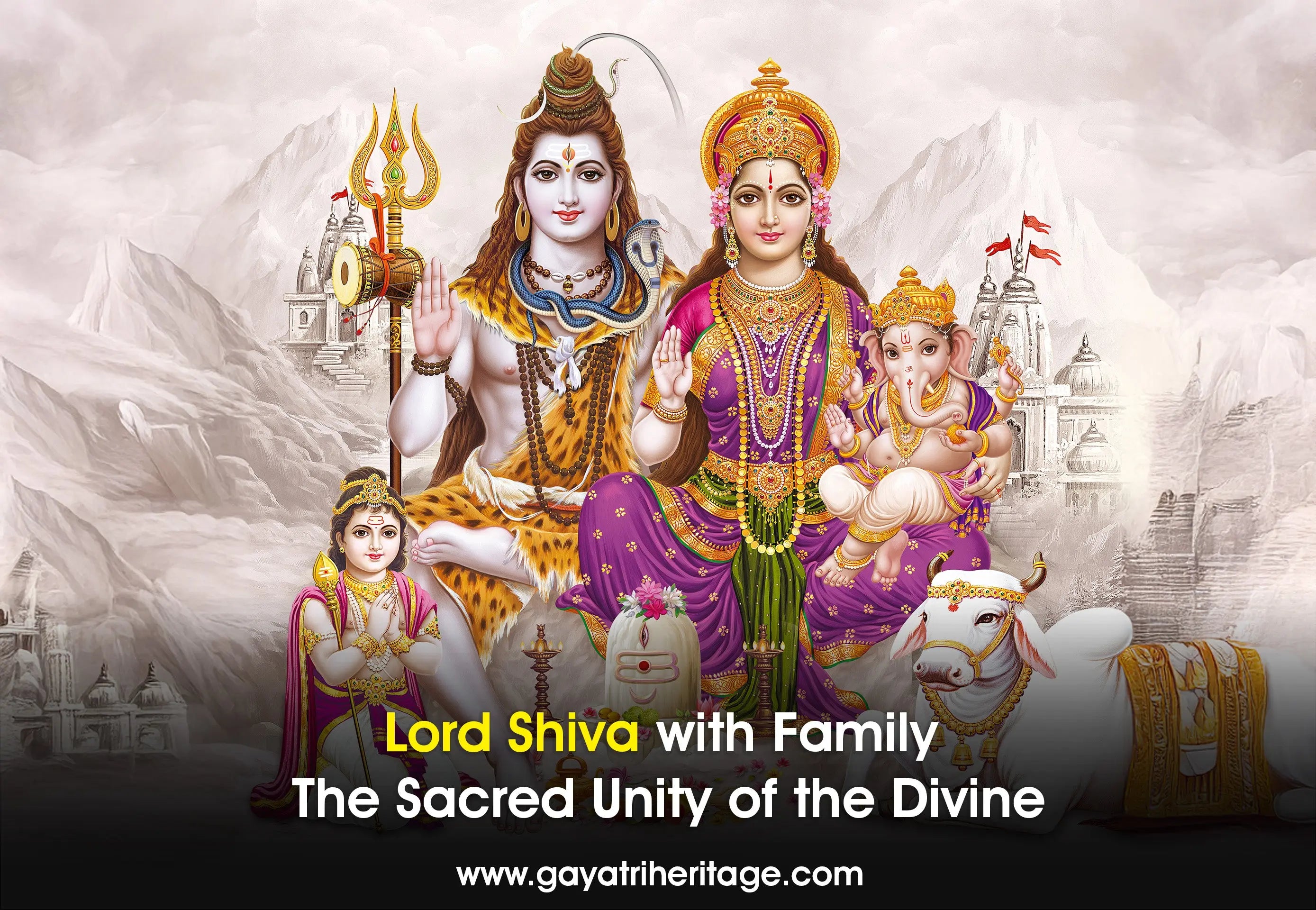 Lord-Shiva-with-Family-The-Sacred-Unity-of-the-Divine Gayatri Heritage