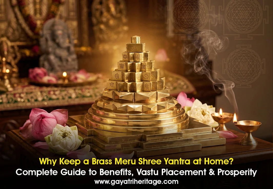 Brass Meru shree yantra