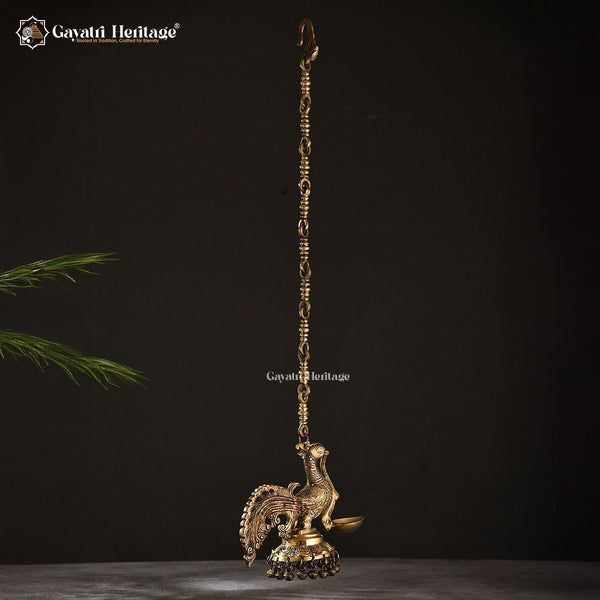 Brass Sparrow Diya – Elegant Home Décor | Gayatri Heritage