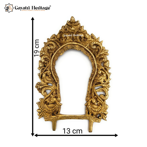 Brass Wall Decor Frame/ Prabhavali – Royal Spiritual Frame | Gayatri Heritage