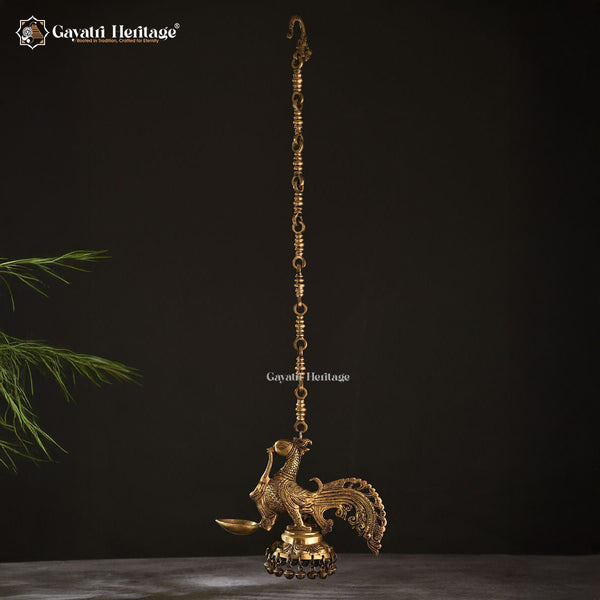 Brass Sparrow Diya – Elegant Home Décor | Gayatri Heritage