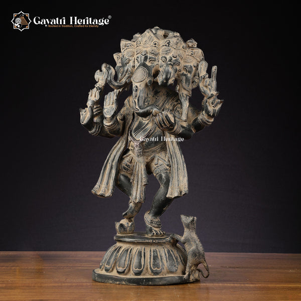 Brass Panchmukhi Ganesha – Divine Five-Faced Ganesh | Gayatri Heritage