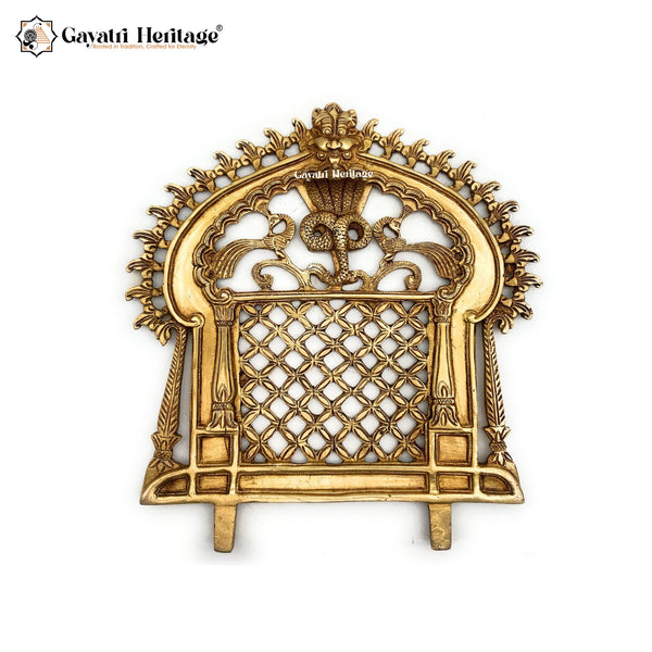 Brass Prabhavali Frame – Sacred Temple-Inspired Décor | Gayatri Heritage