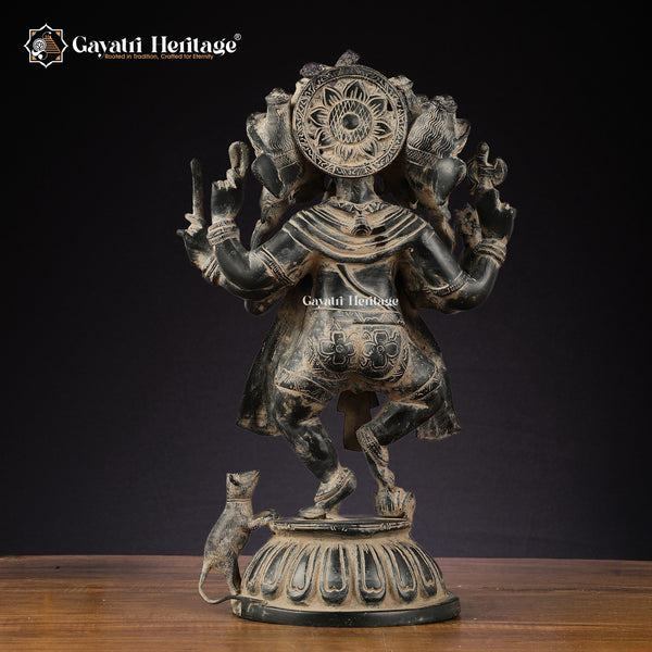 Brass Panchmukhi Ganesha – Divine Five-Faced Ganesh | Gayatri Heritage