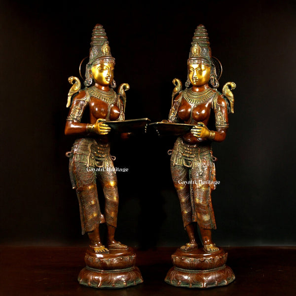 Brass Deeplady Figures – Light & Spiritual Grace | Gayatri Heritage