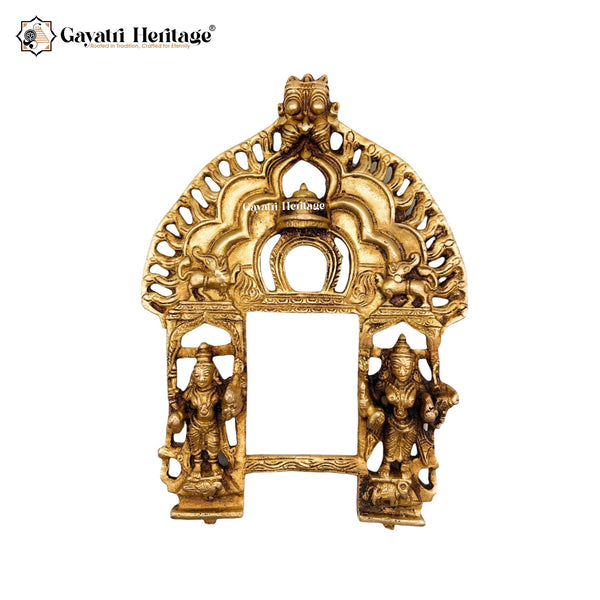 Brass Prabhavali Arch – Divine Temple-Style Ornament | Gayatri Heritage