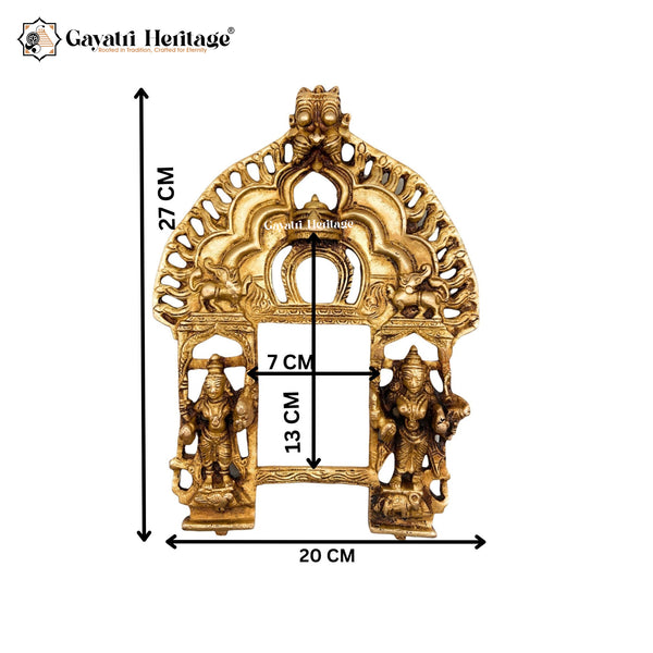 Brass Prabhavali Arch – Divine Temple-Style Ornament | Gayatri Heritage