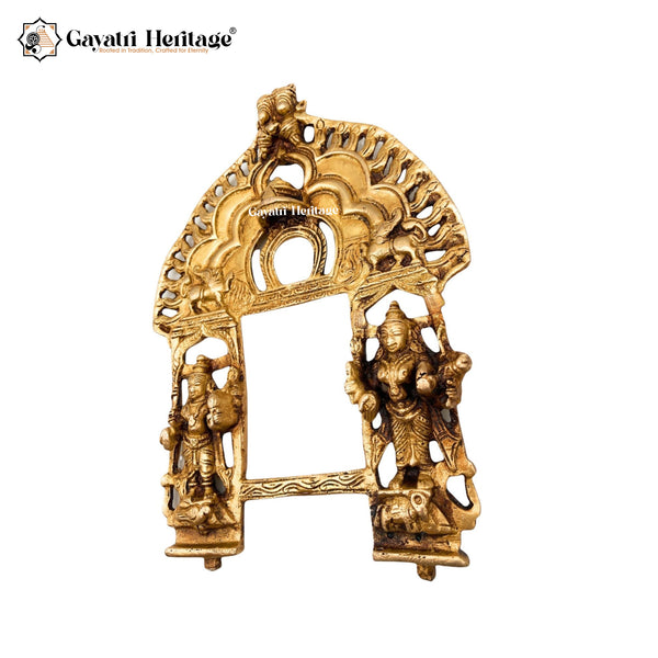 Brass Prabhavali Arch – Divine Temple-Style Ornament | Gayatri Heritage