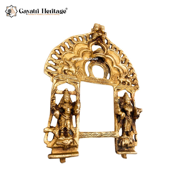 Brass Prabhavali Arch – Divine Temple-Style Ornament | Gayatri Heritage