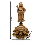 Brass Deeplady with Diyas – Symbol of Light & Blessings | Gayatri Heritage