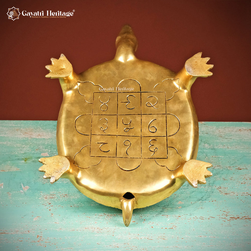 Brass Astalakshmi Turtle – Divine Symbol of Prosperity | Gayatri Heritage