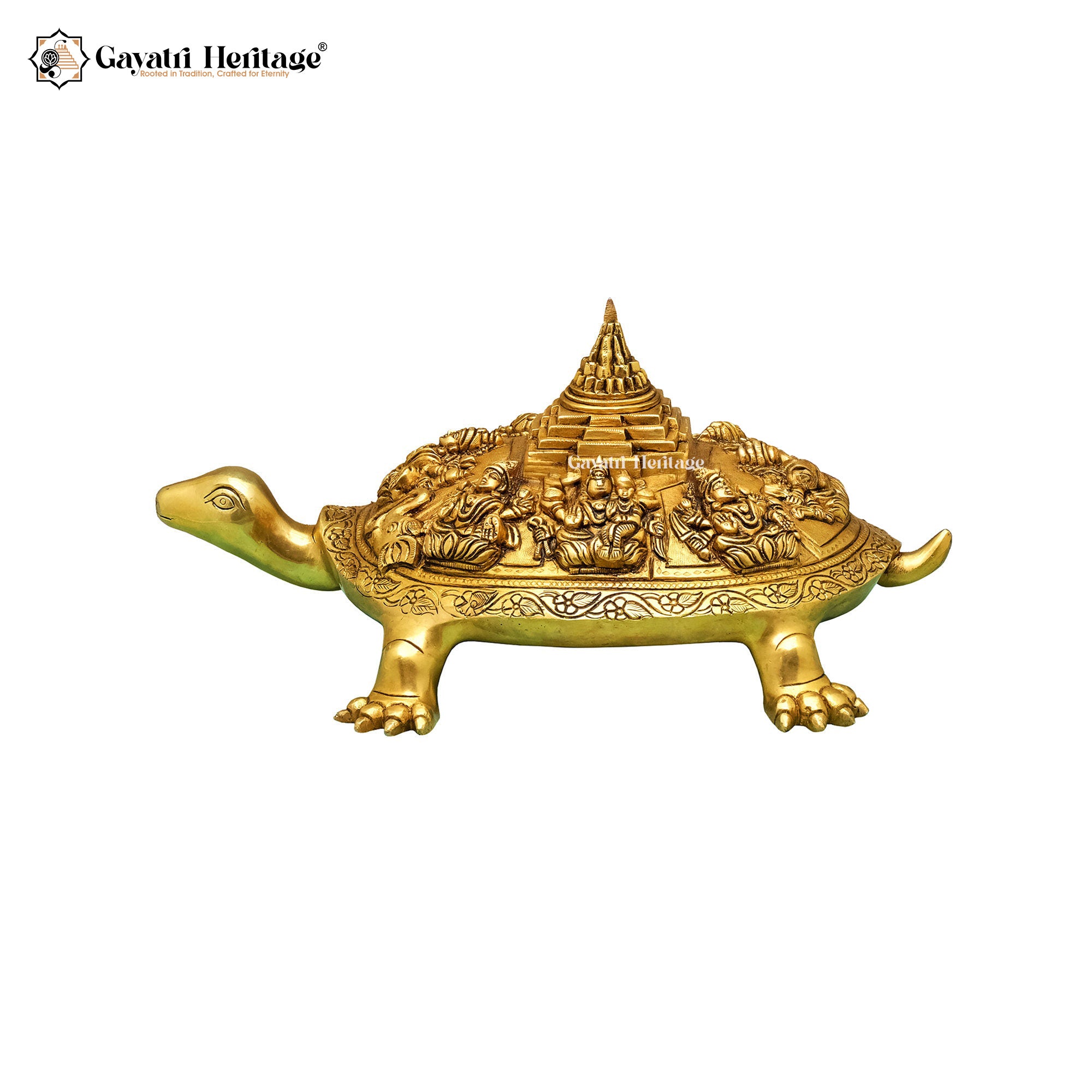 Brass Astalakshmi Turtle – Divine Symbol of Prosperity | Gayatri Heritage