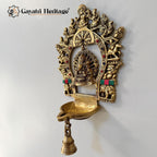 Brass Ganesh Diya with Prabhavali – Divine Blessings and Light | Gayatri Heritage