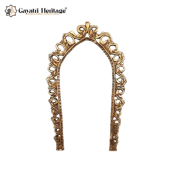 Brass Prabhavali Arch – Divine Temple-Inspired Arch Décor | Gayatri Heritage