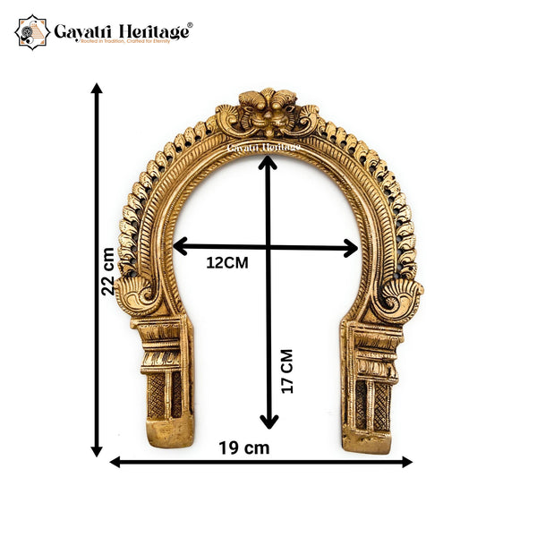 Brass Frame Arch/Prabhavali – Symbol of Sacred Blessings | Gayatri Heritage