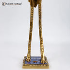 Brass Flamingo with Urli on Back in Stone Work | Gayatri Heritage