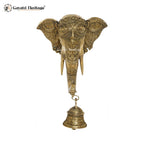 Brass Elephant with Detailed Carving – Exquisite Art | Gayatri Heritage
