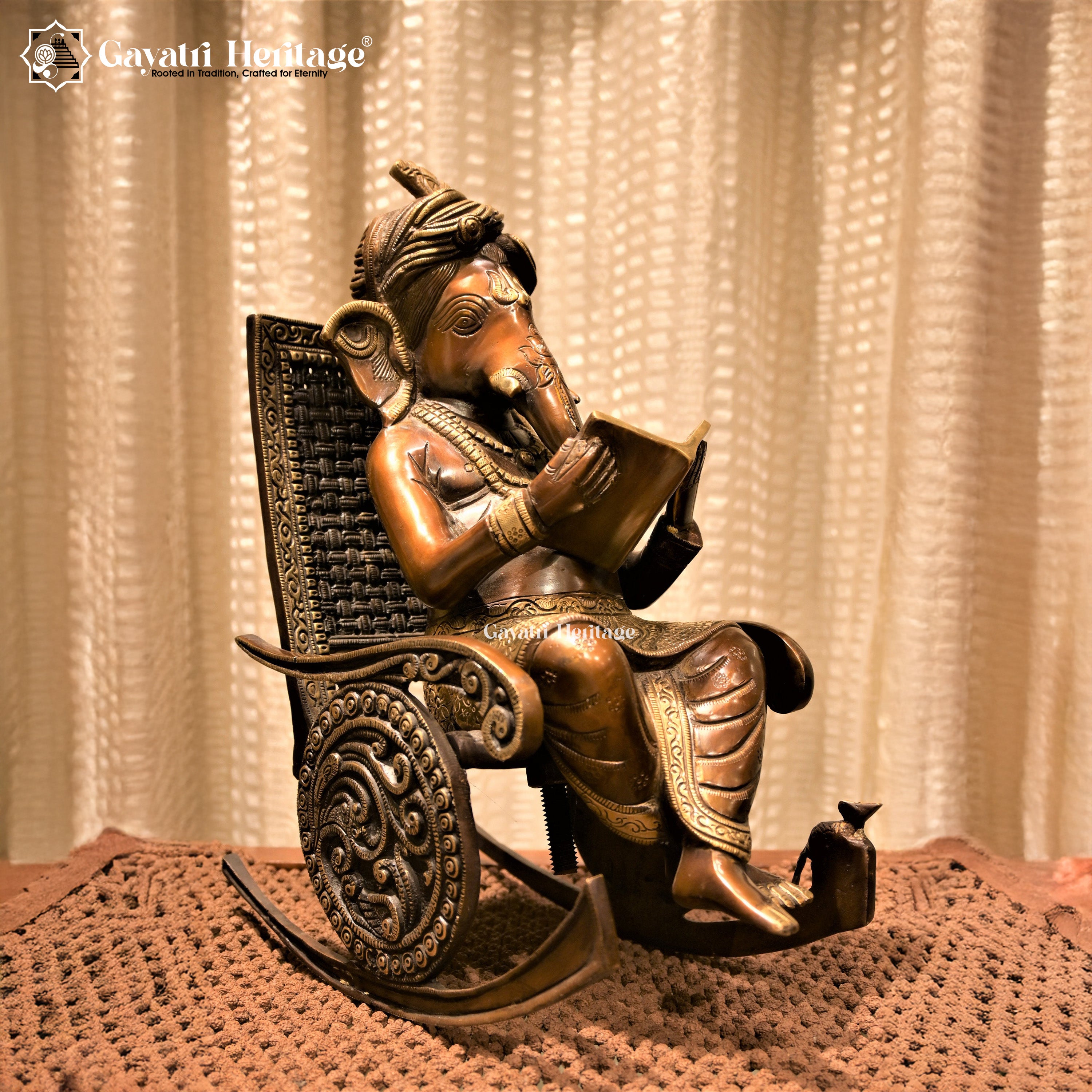 Brass Ganesha Statue – Symbol of Wisdom and Serenity | Gayatri Heritage