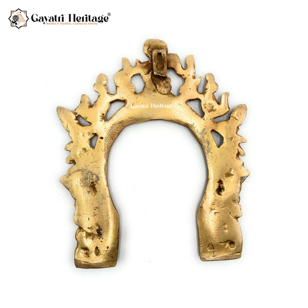 Brass Prabhavali Frame / Arch – Traditional Spiritual Wall Accent | Gayatri Heritage