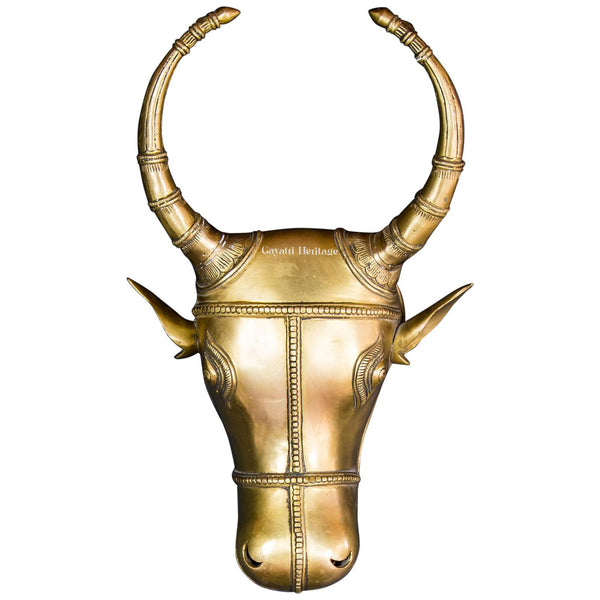 Brass Wall Decor Cow Head – Timeless Symbol of Grace | Gayatri Heritage