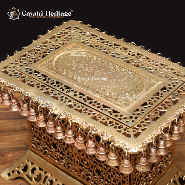 Brass Stool (Table) – Classic Design for Every Space | Gayatri Heritage