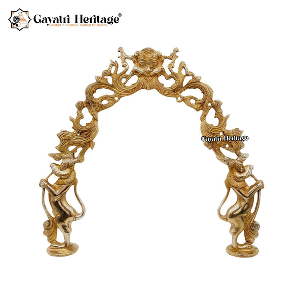 Brass Prabhavali Frame / Arch – Sacred Temple-Inspired Wall Décor | Gayatri Heritage