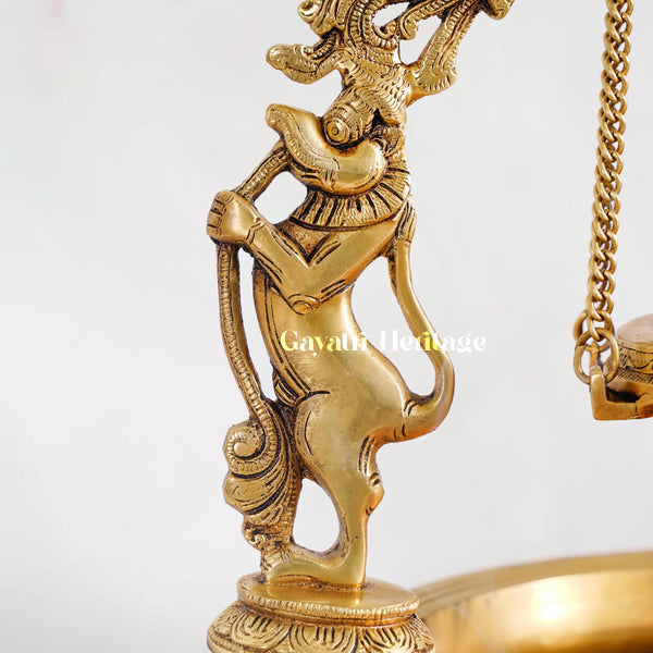 Brass Laddu Gopal Urli (Makhan Chor Krishna) – A Divine Blend of Playfulness and Spirituality | Gayatri Heritage