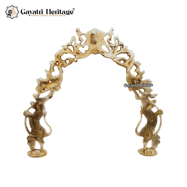 Brass Prabhavali Frame / Arch – Sacred Temple-Inspired Wall Décor | Gayatri Heritage