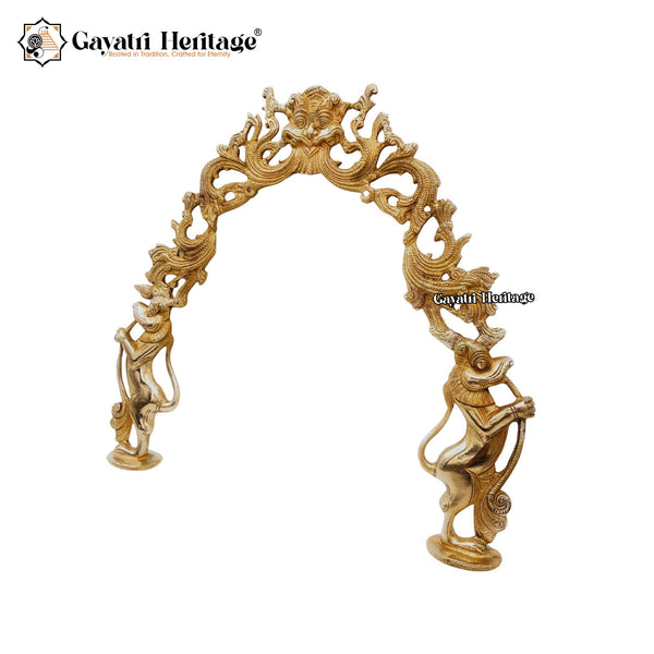 Brass Prabhavali Frame / Arch – Sacred Temple-Inspired Wall Décor | Gayatri Heritage