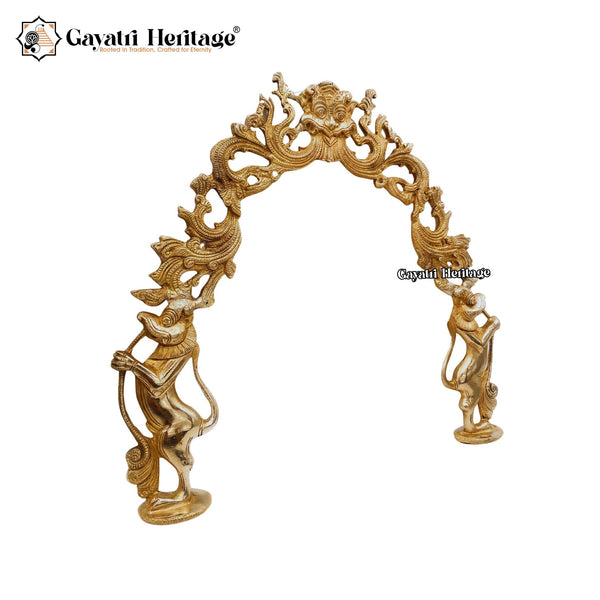 Brass Prabhavali Frame / Arch – Sacred Temple-Inspired Wall Décor | Gayatri Heritage