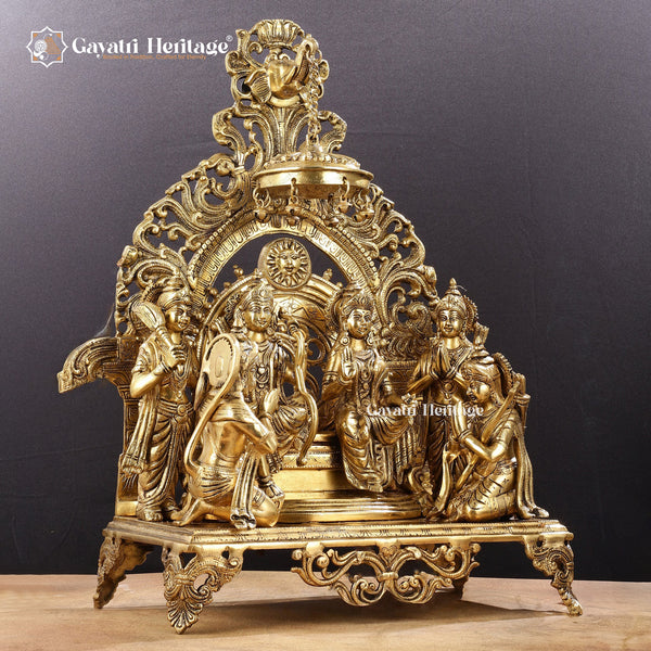 Brass Ram Parivar (Rampanchayat) – Traditional Family Idol | Gayatri Heritage