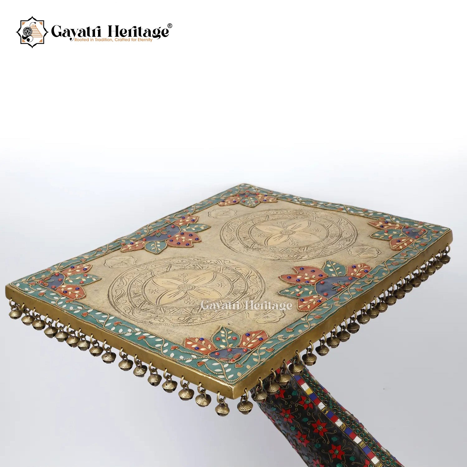 Brass Big Size Fish with Chowki Stand – Elegant Decor | Gayatri Heritage