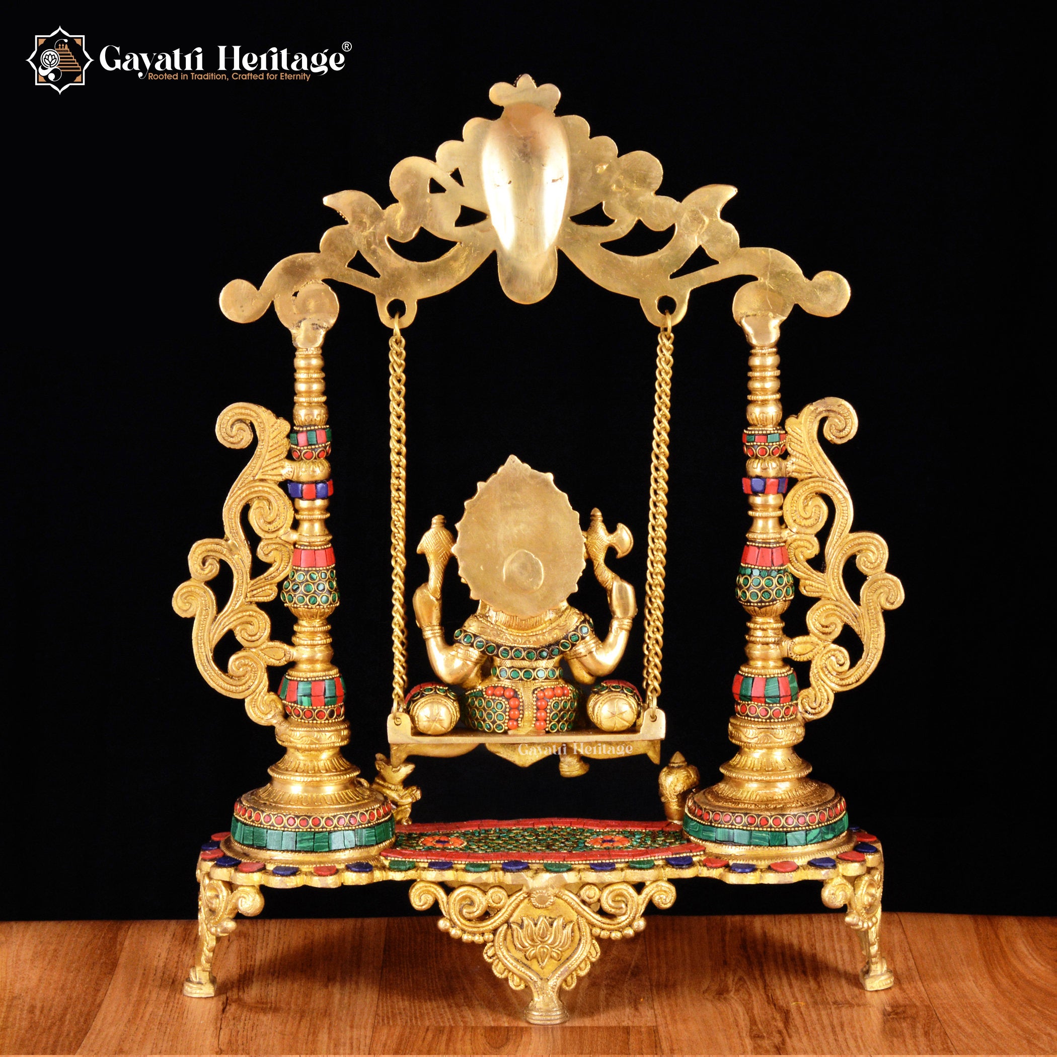 Brass Ganesh Jhula – Traditional Swing Décor | Gayatri Heritage