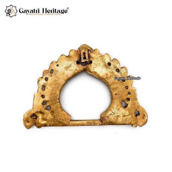 Brass Prabhavali Frame – Elegant Sacred Wall Accent | Gayatri Heritage