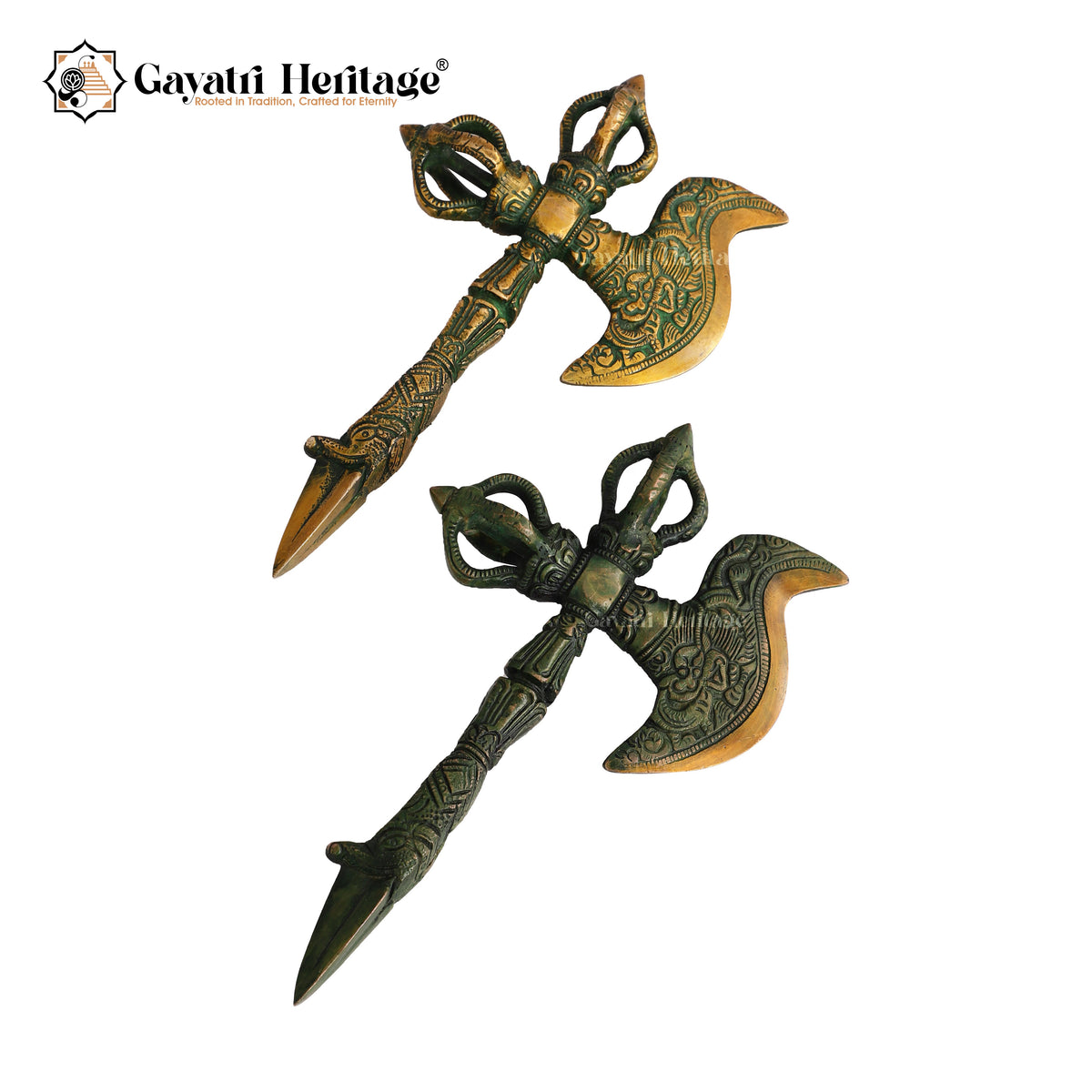 Brass Tibetan Buddhist Hayagriva Chopper – Sacred Symbolism | Gayatri Heritage