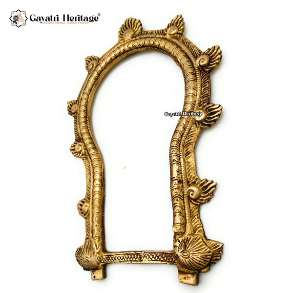 Brass Prabhavali Frame – Traditional Spiritual Wall Decor | Gayatri Heritage