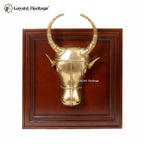 Brass Wall Decor Cow Head – Classic Indian Artwork | Gayatri Heritage