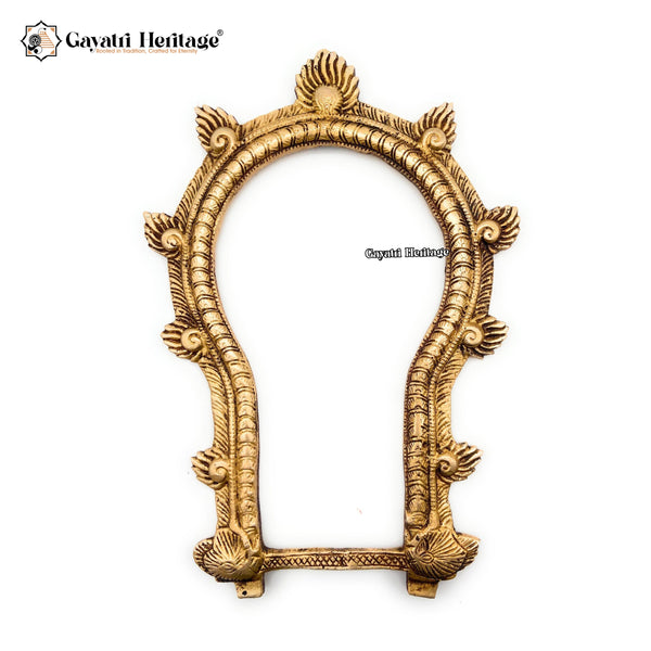 Brass Prabhavali Frame – Traditional Spiritual Wall Decor | Gayatri Heritage