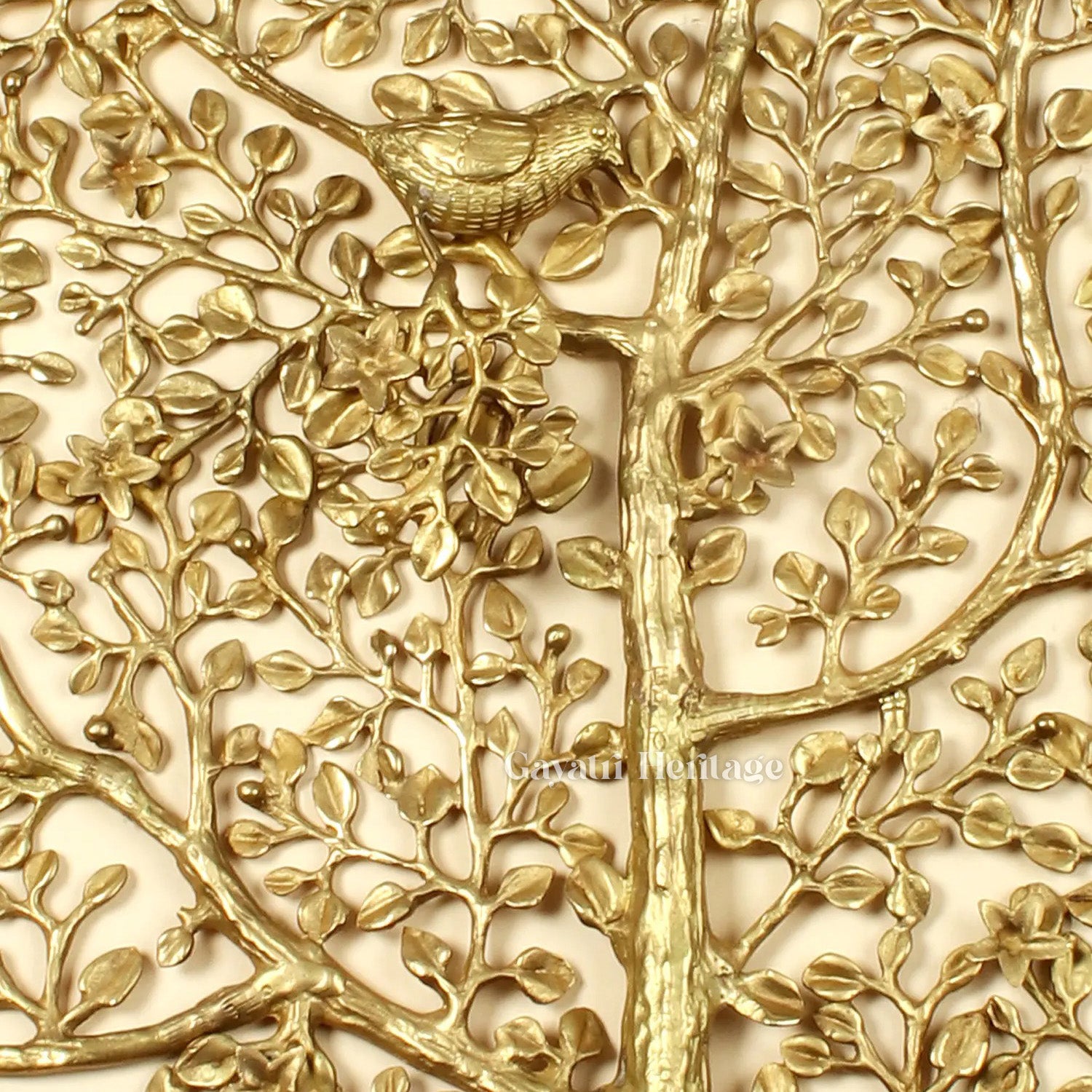 Brass Large Size Kalpavriksha with Chirping Birds | Gayatri Heritage