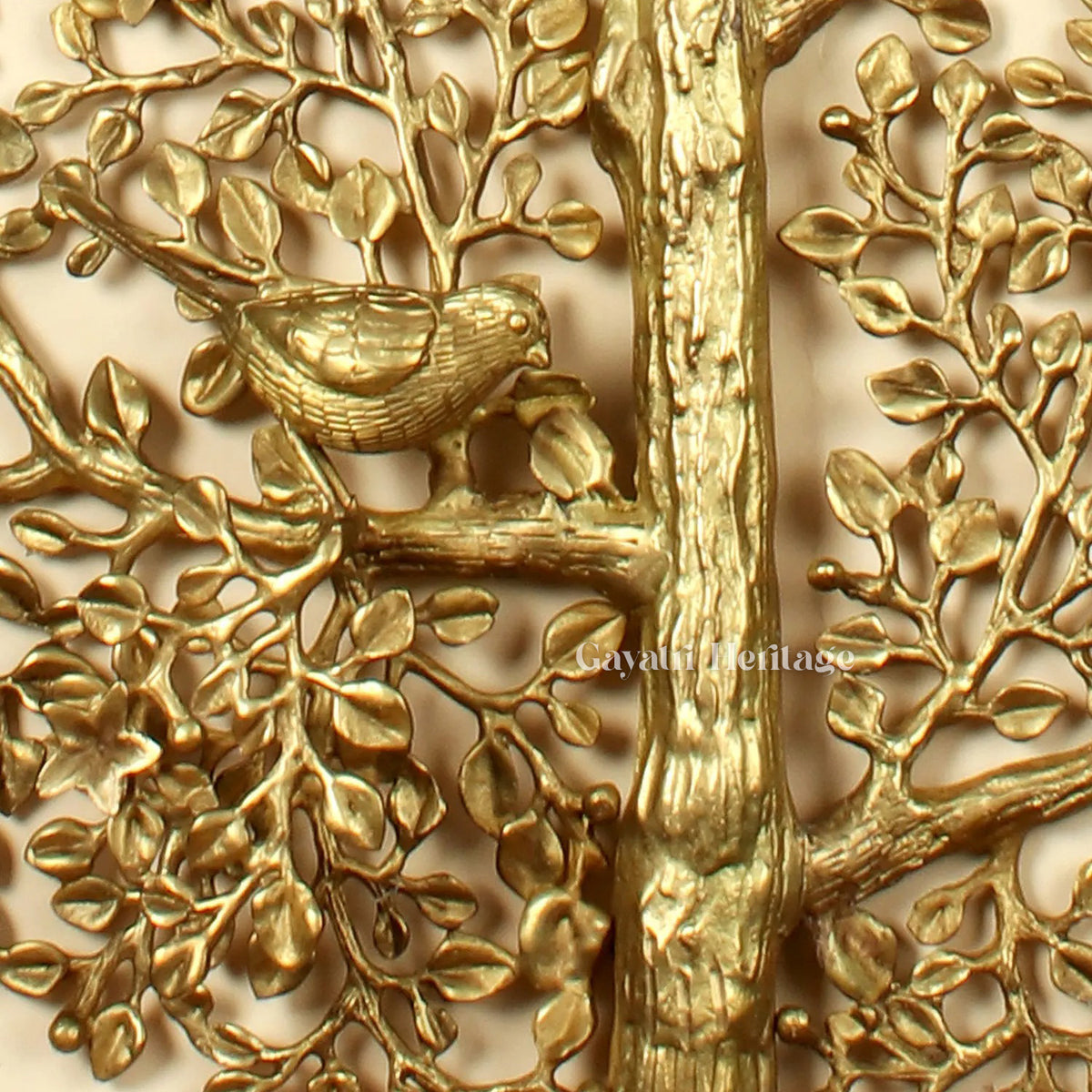 Brass Large Size Kalpavriksha with Chirping Birds | Gayatri Heritage