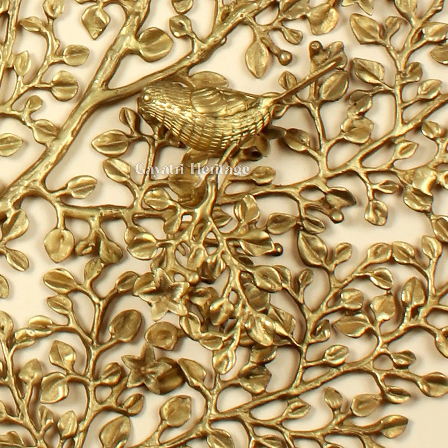 Brass Large Size Kalpavriksha with Chirping Birds | Gayatri Heritage