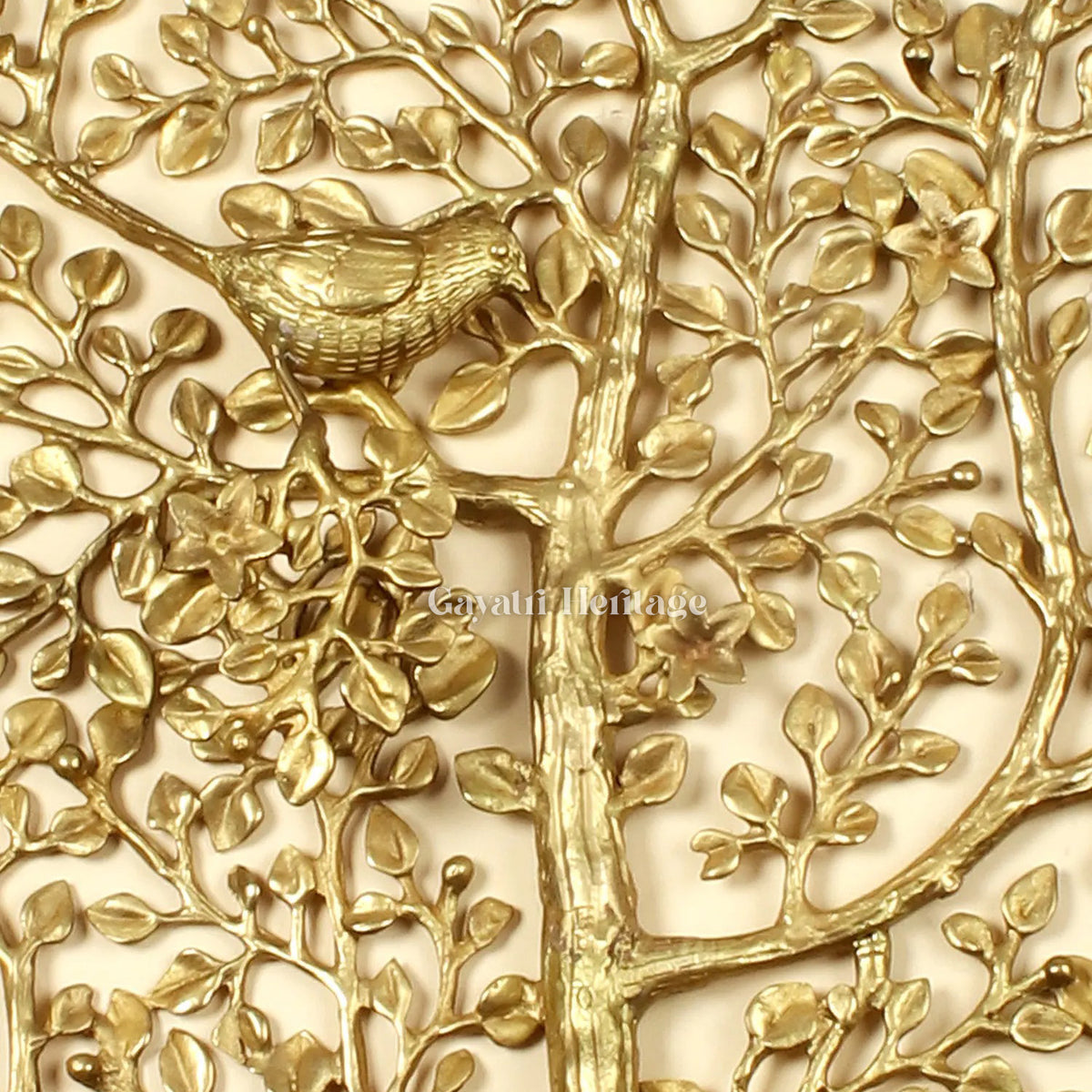 Brass Large Size Kalpavriksha with Chirping Birds | Gayatri Heritage