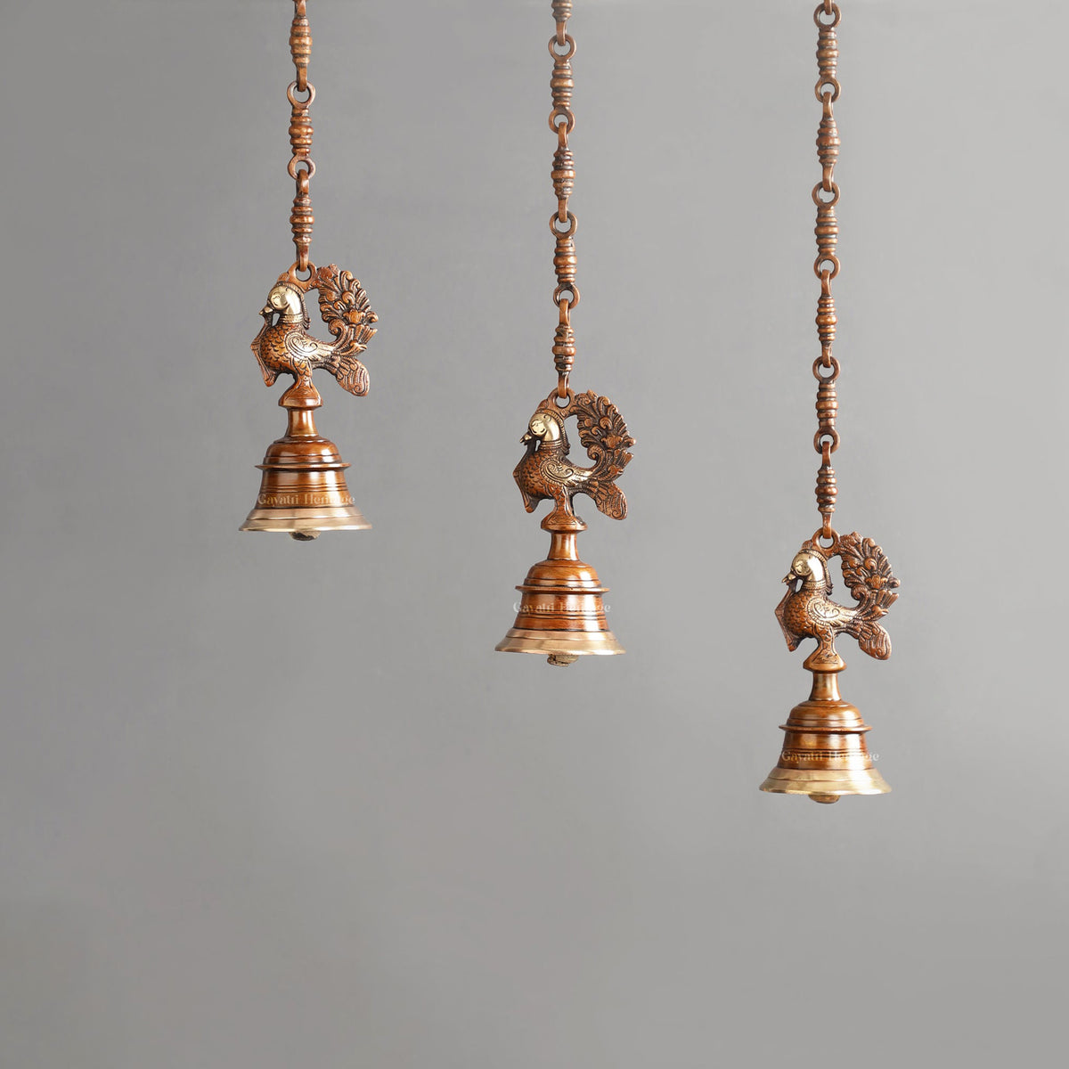 Brass Sparrow Hanging Bell – Charming Decor Accent | Gayatri Heritage