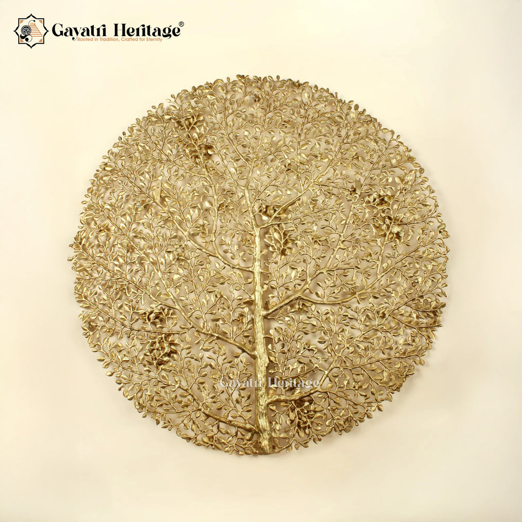 Brass Large Size Kalpavriksha with Chirping Birds | Gayatri Heritage