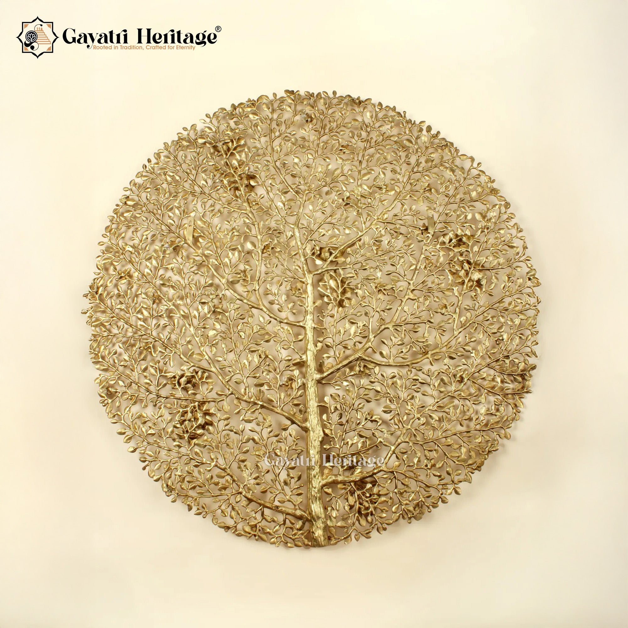 Brass Large Size Kalpavriksha with Chirping Birds | Gayatri Heritage